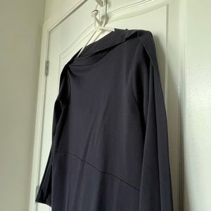 COS Deep Navy cute Dress with Boatneck Collar sz M